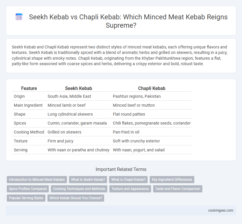 Seekh Kebab vs Chapli Kebab: Which Minced Meat Kebab Reigns Supreme?