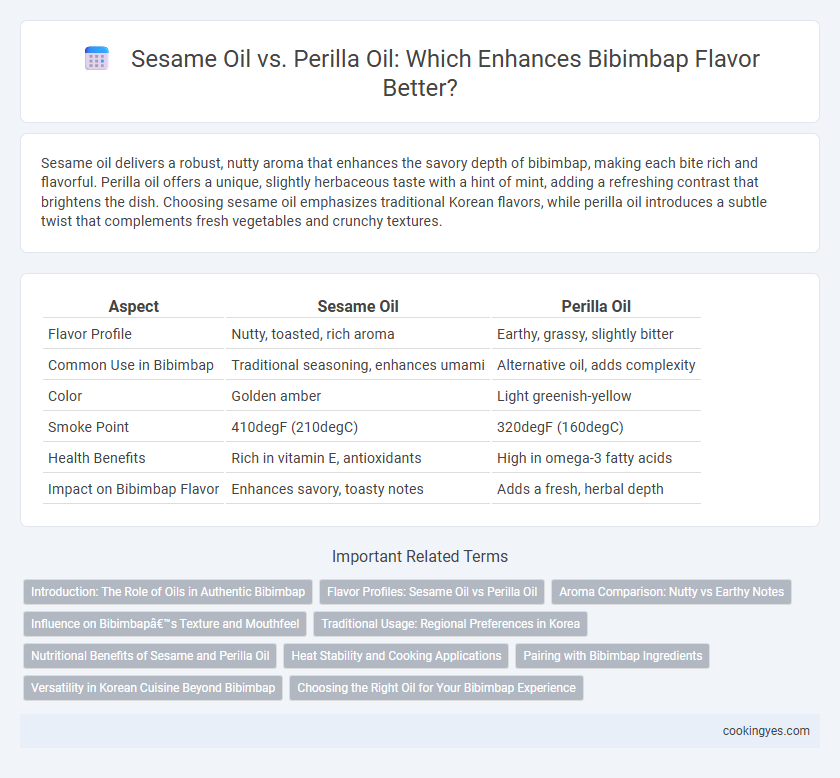 Sesame Oil vs. Perilla Oil: Which Enhances Bibimbap Flavor Better?