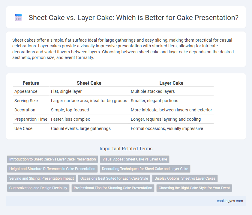 Sheet Cake vs. Layer Cake: Which is Better for Cake Presentation?
