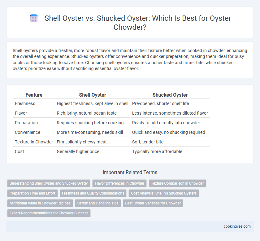 Shell Oyster vs. Shucked Oyster: Which Is Best for Oyster Chowder?