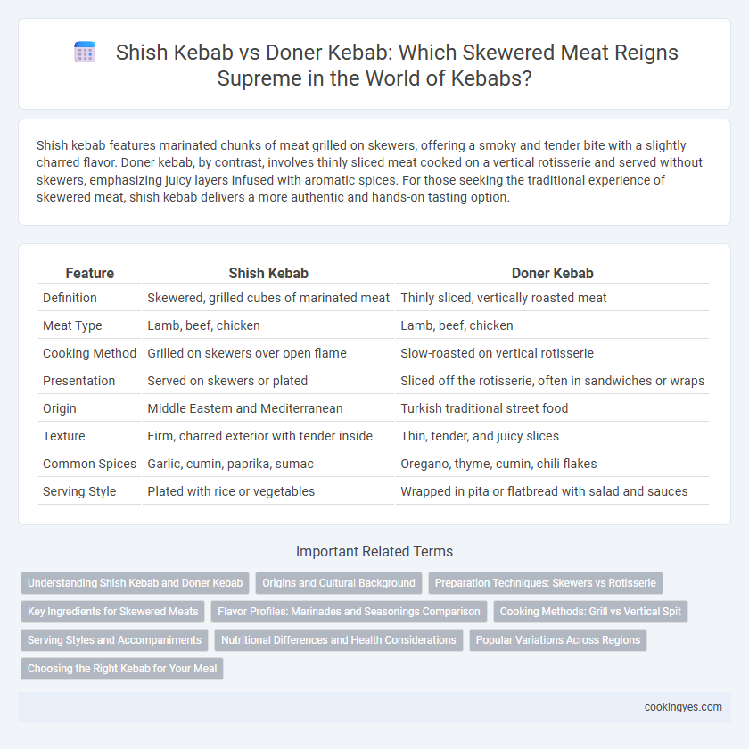 Shish Kebab vs Doner Kebab: Which Skewered Meat Reigns Supreme in the World of Kebabs?