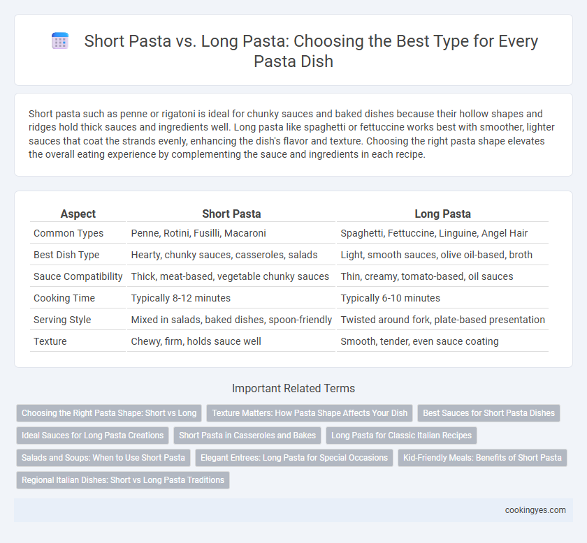 Short Pasta vs. Long Pasta: Choosing the Best Type for Every Pasta Dish
