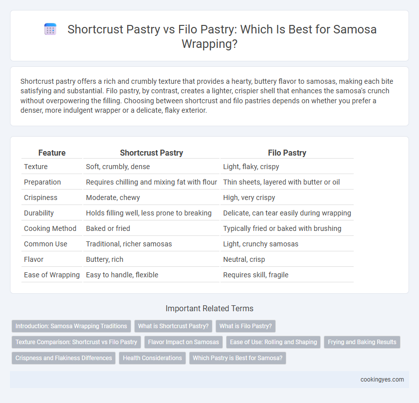 Shortcrust Pastry vs Filo Pastry: Which Is Best for Samosa Wrapping?