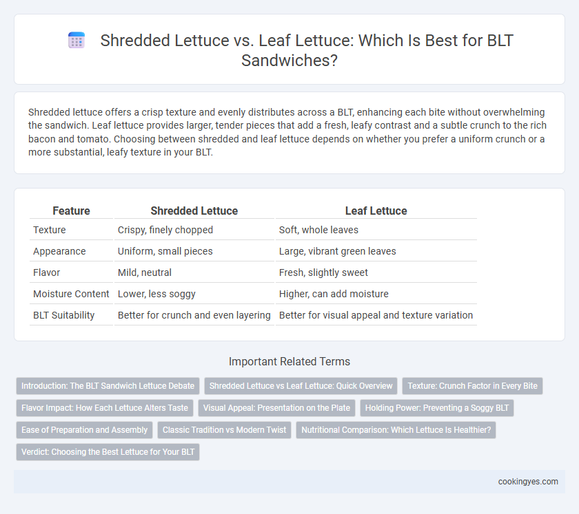 Shredded Lettuce vs. Leaf Lettuce: Which Is Best for BLT Sandwiches?
