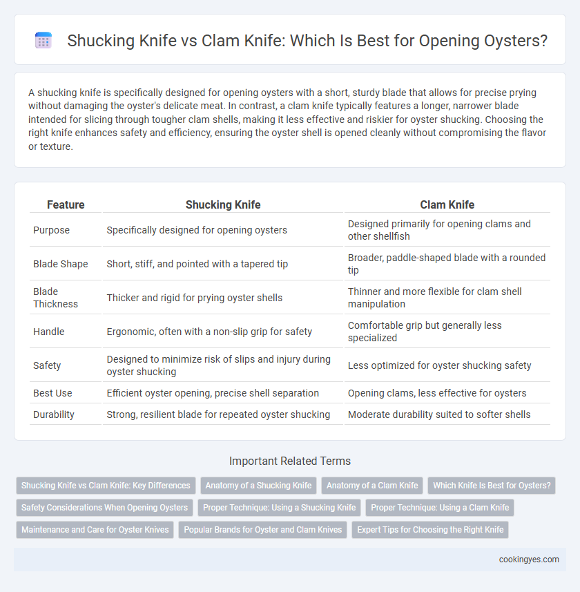 Shucking Knife vs Clam Knife: Which Is Best for Opening Oysters?