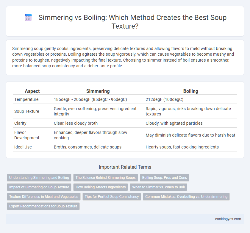 Simmering vs Boiling: Which Method Creates the Best Soup Texture?