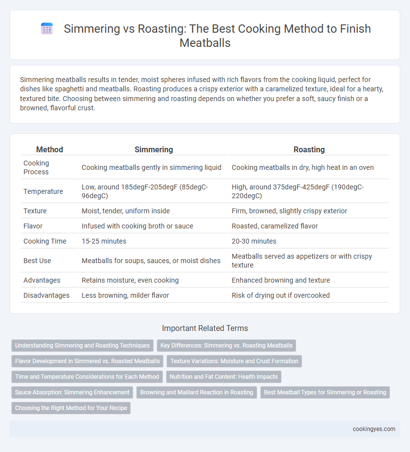 Simmering vs Roasting: The Best Cooking Method to Finish Meatballs