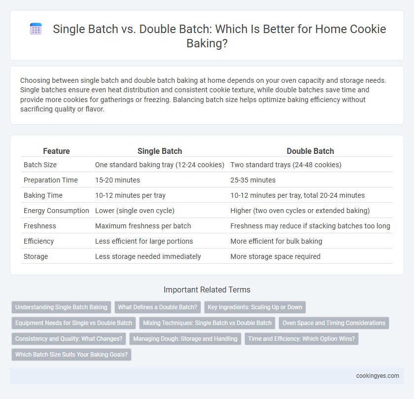 Single Batch vs. Double Batch: Which Is Better for Home Cookie Baking?