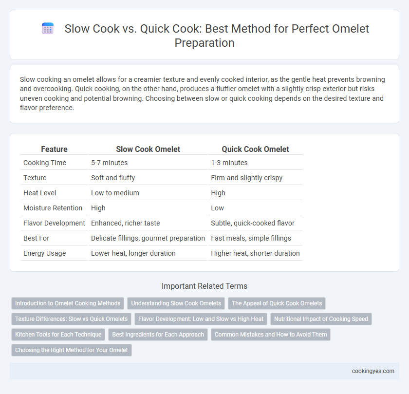 Slow Cook vs. Quick Cook: Best Method for Perfect Omelet Preparation