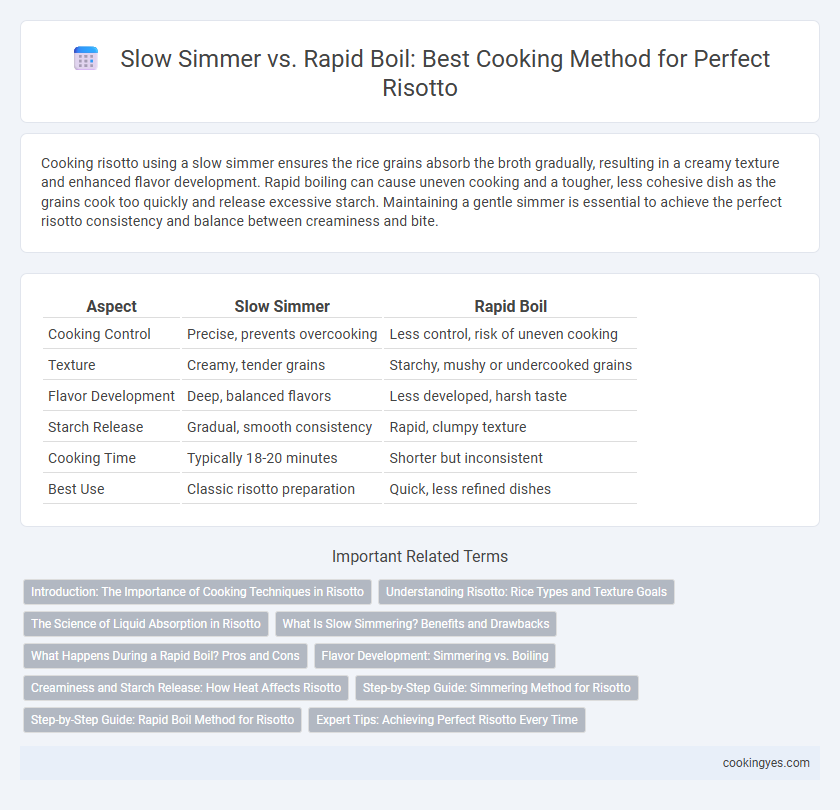 Slow Simmer vs. Rapid Boil: Best Cooking Method for Perfect Risotto