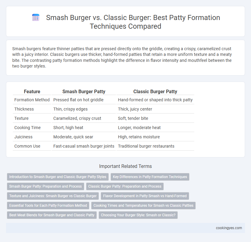 Smash Burger vs. Classic Burger: Best Patty Formation Techniques Compared