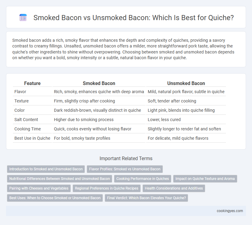 Smoked Bacon vs Unsmoked Bacon: Which Is Best for Quiche?