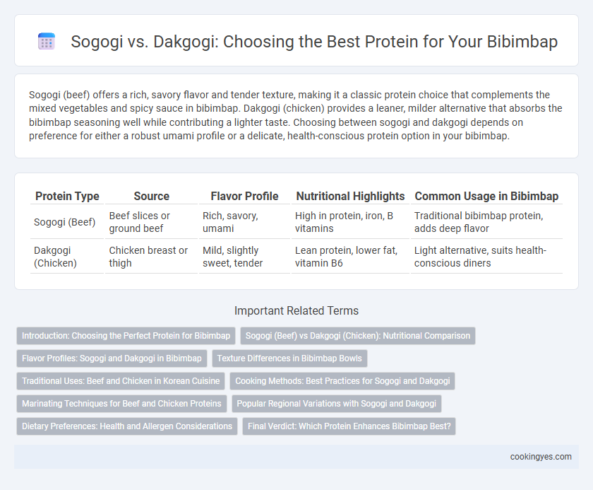 Sogogi vs. Dakgogi: Choosing the Best Protein for Your Bibimbap