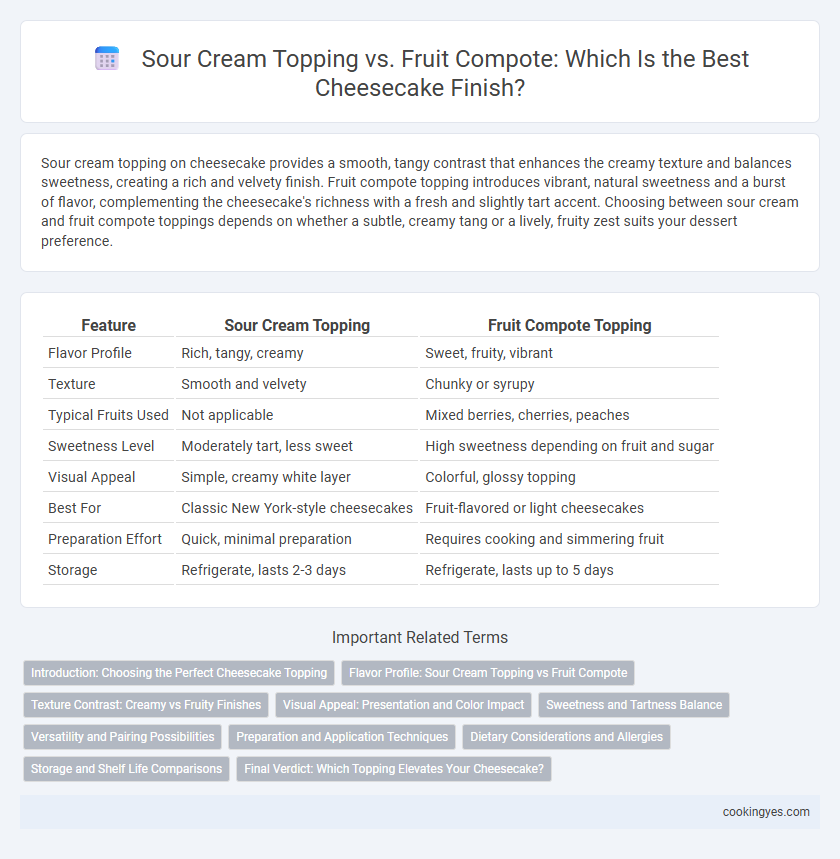Sour Cream Topping vs. Fruit Compote: Which Is the Best Cheesecake Finish?