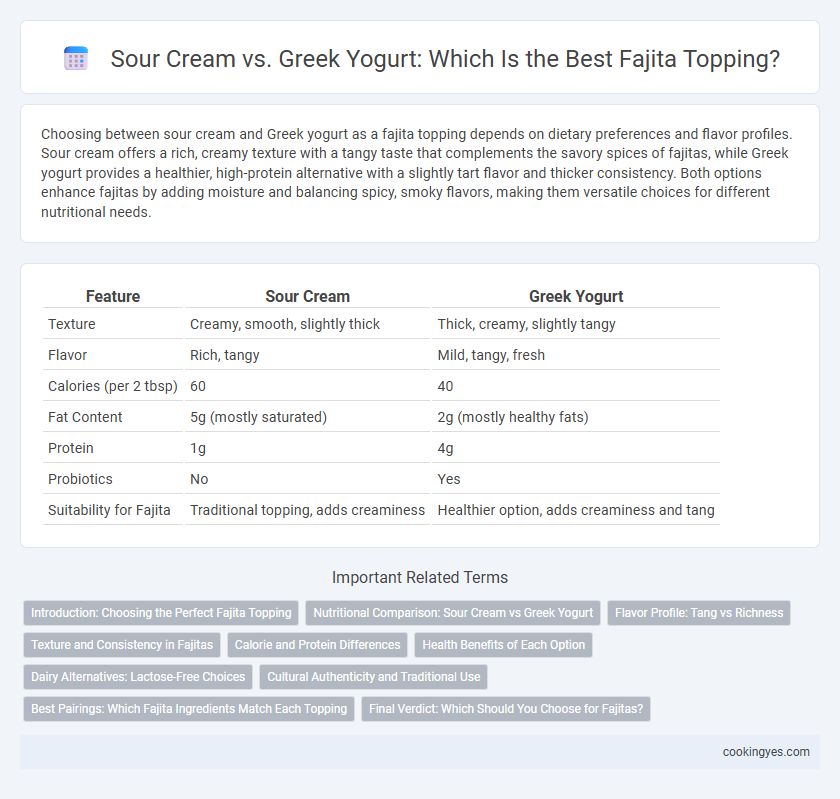 Sour Cream vs. Greek Yogurt: Which Is the Best Fajita Topping?