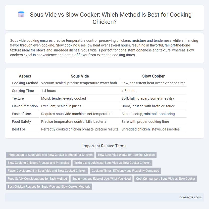 Sous Vide vs Slow Cooker: Which Method is Best for Cooking Chicken?