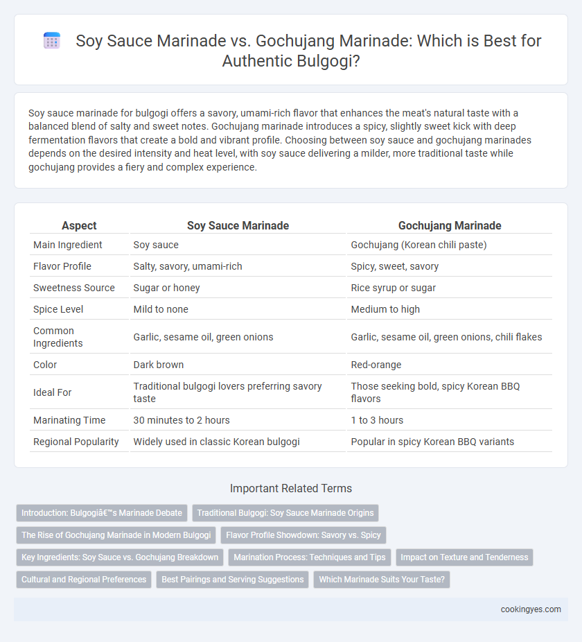 Soy Sauce Marinade vs. Gochujang Marinade: Which is Best for Authentic Bulgogi?