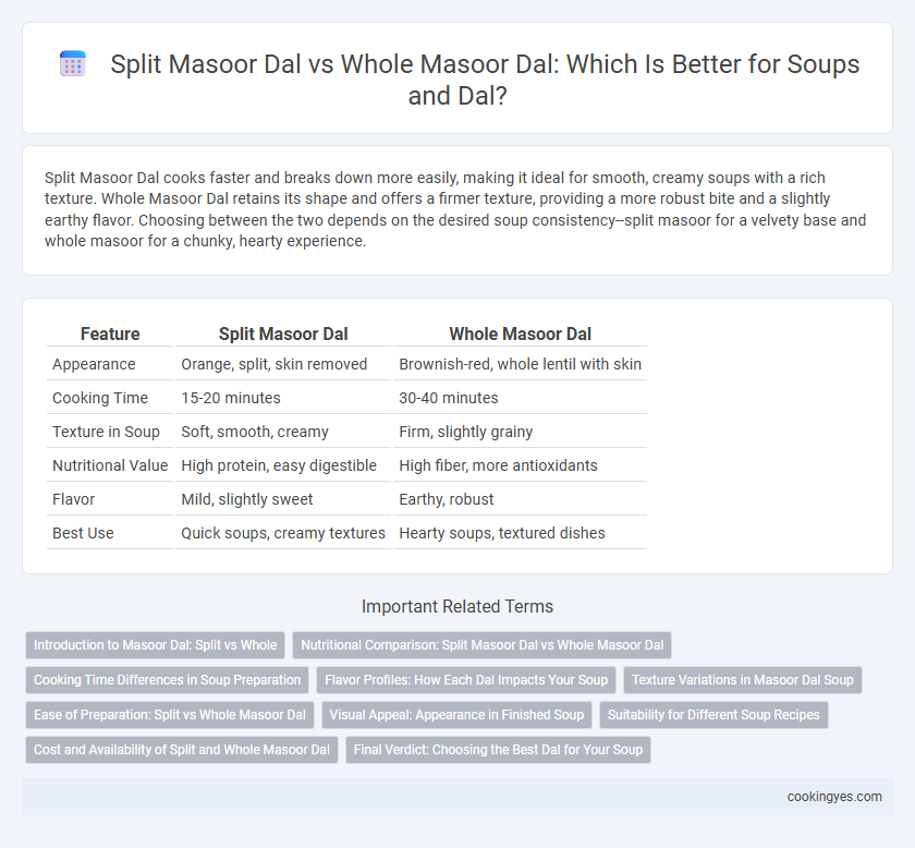 Split Masoor Dal vs Whole Masoor Dal: Which Is Better for Soups and Dal?