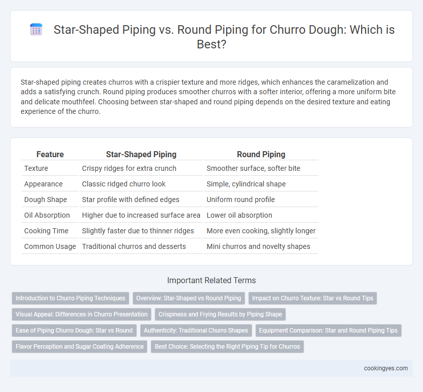 Star-Shaped Piping vs. Round Piping for Churro Dough: Which is Best?