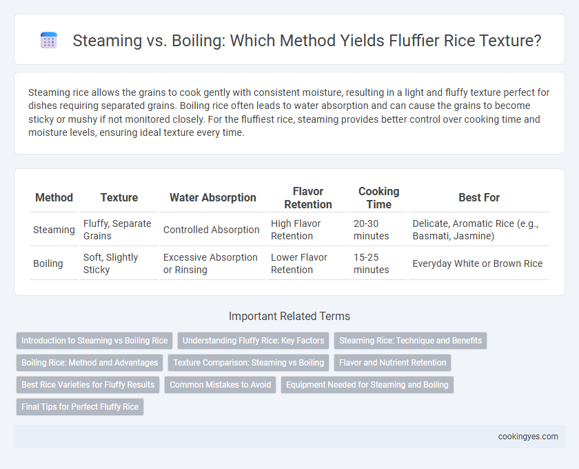 Steaming vs. Boiling: Which Method Yields Fluffier Rice Texture?