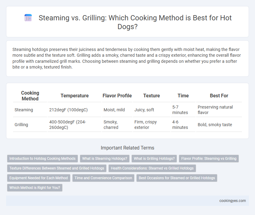 Steaming vs. Grilling: Which Cooking Method is Best for Hot Dogs?