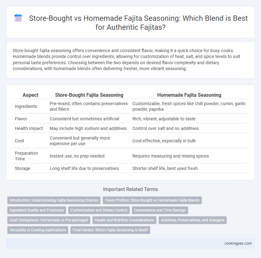 Store-Bought vs Homemade Fajita Seasoning: Which Blend is Best for Authentic Fajitas?