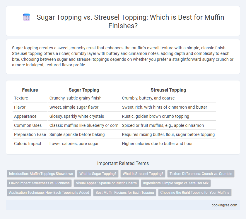 Sugar Topping vs. Streusel Topping: Which is Best for Muffin Finishes?