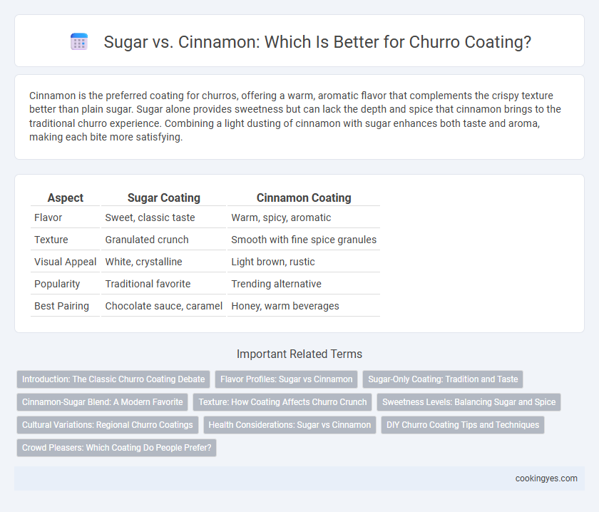 Sugar vs. Cinnamon: Which Is Better for Churro Coating?