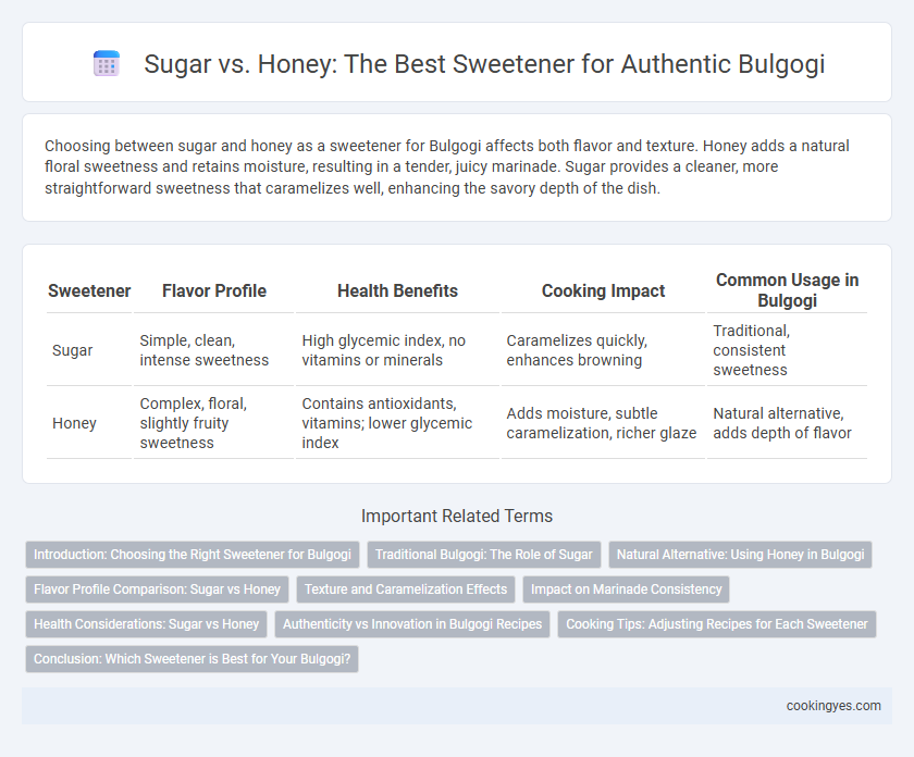 Sugar vs. Honey: The Best Sweetener for Authentic Bulgogi