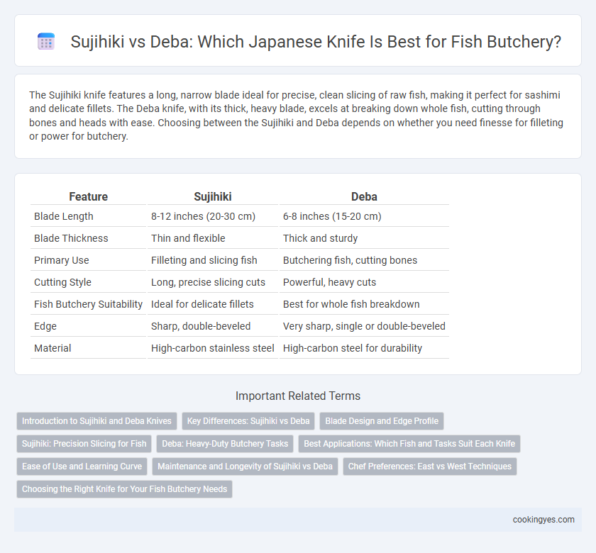 Sujihiki vs Deba: Which Japanese Knife Is Best for Fish Butchery?