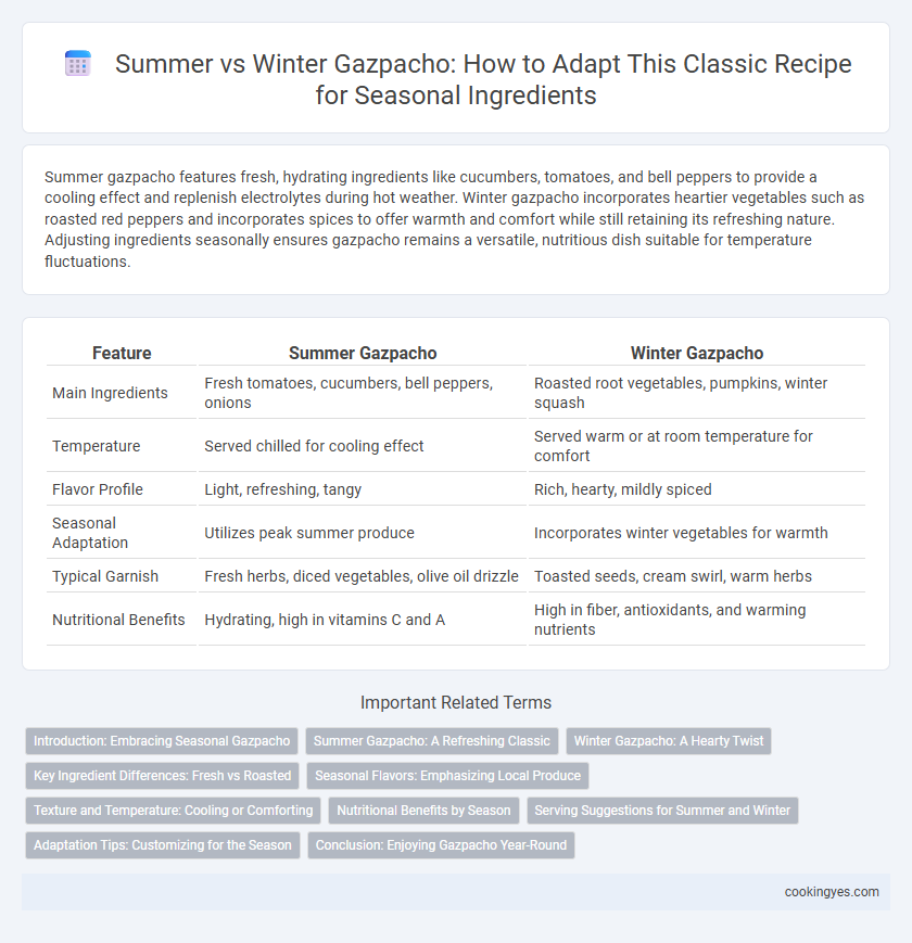 Summer vs Winter Gazpacho: How to Adapt This Classic Recipe for Seasonal Ingredients