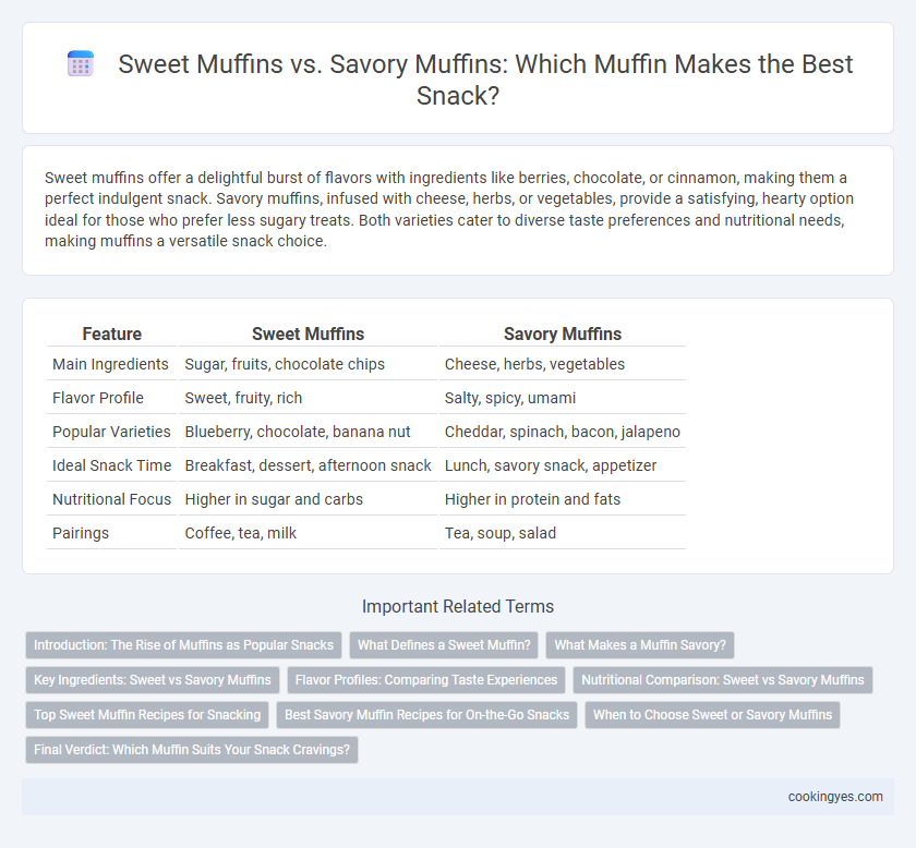 Sweet Muffins vs. Savory Muffins: Which Muffin Makes the Best Snack?