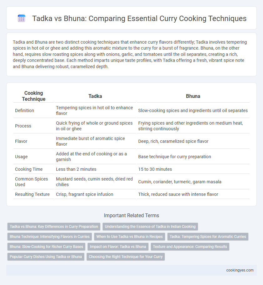 Tadka vs Bhuna: Comparing Essential Curry Cooking Techniques