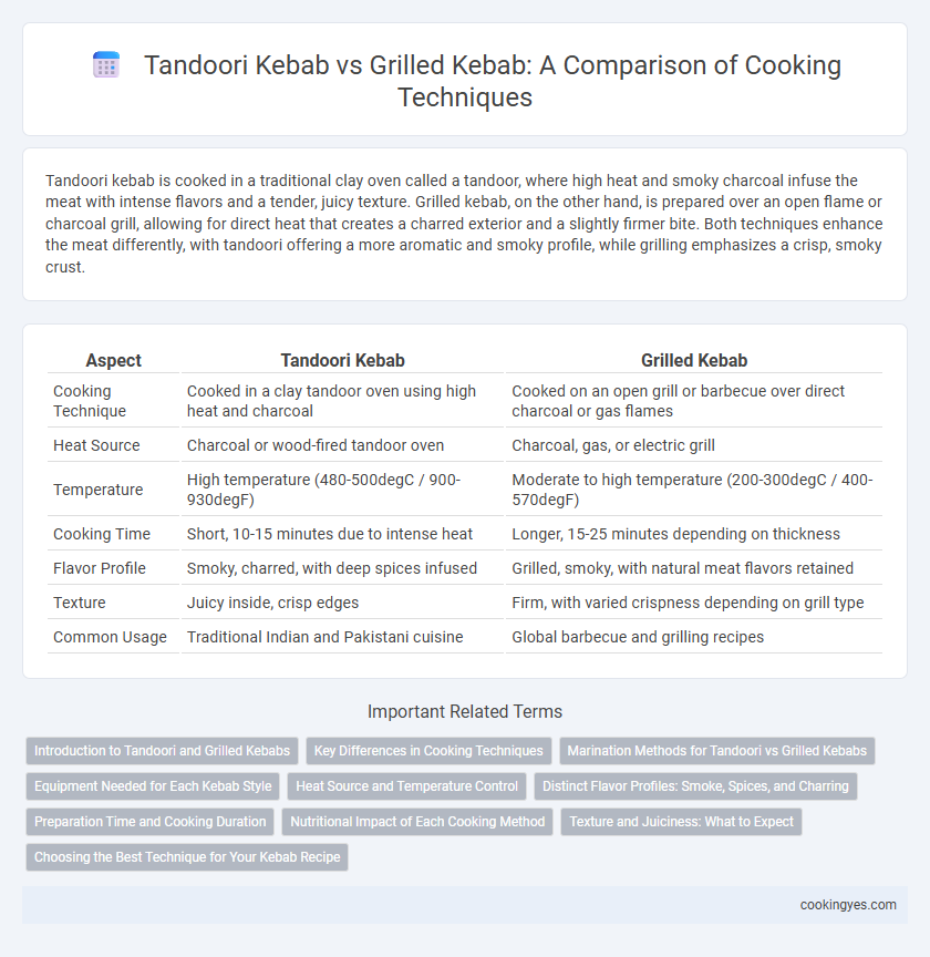 Tandoori Kebab vs Grilled Kebab: A Comparison of Cooking Techniques