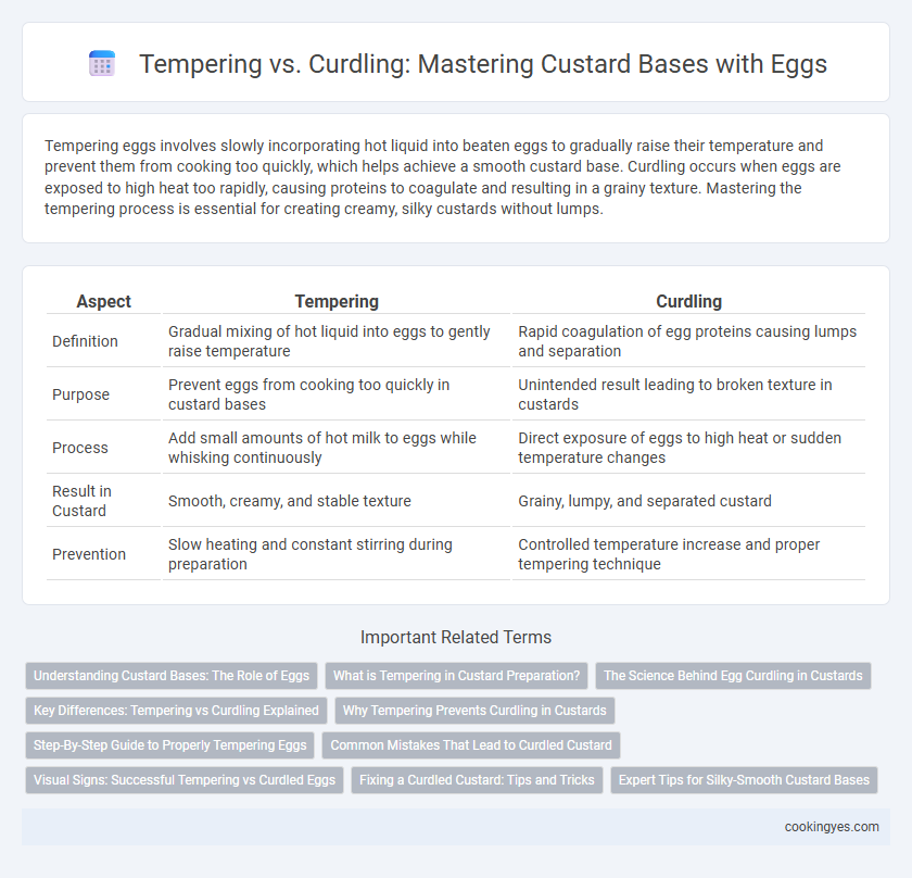 Tempering vs. Curdling: Mastering Custard Bases with Eggs