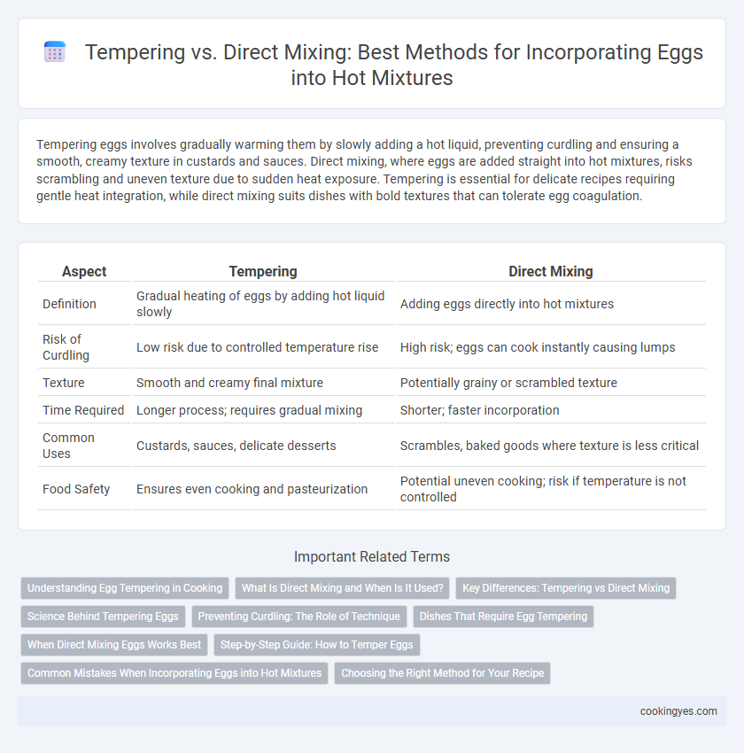 Tempering vs. Direct Mixing: Best Methods for Incorporating Eggs into Hot Mixtures