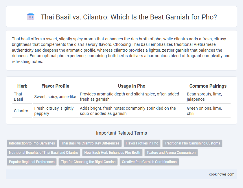 Thai Basil vs. Cilantro: Which Is the Best Garnish for Pho?