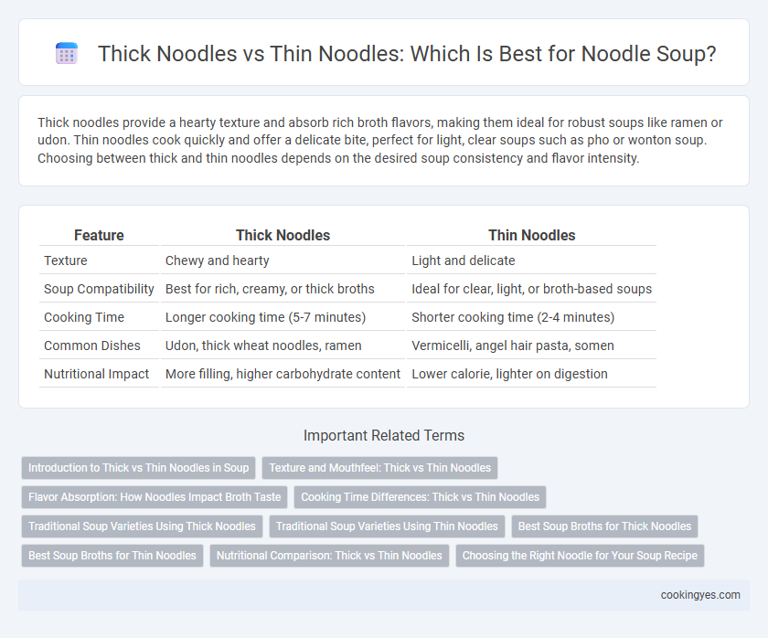 Thick Noodles vs Thin Noodles: Which Is Best for Noodle Soup?