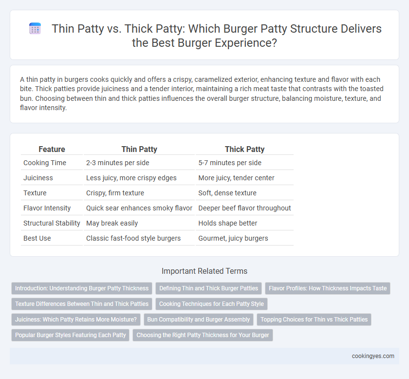 Thin Patty vs. Thick Patty: Which Burger Patty Structure Delivers the Best Burger Experience?