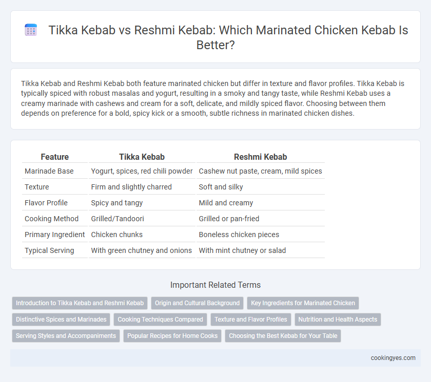 Tikka Kebab vs Reshmi Kebab: Which Marinated Chicken Kebab Is Better?