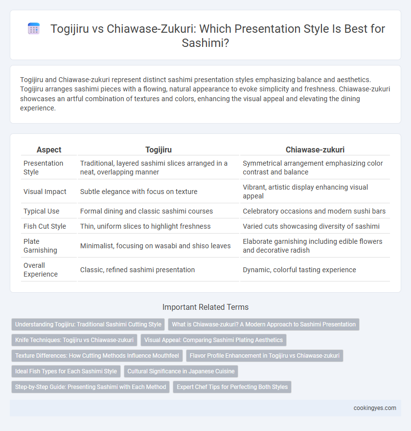 Togijiru vs Chiawase-Zukuri: Which Presentation Style Is Best for Sashimi?