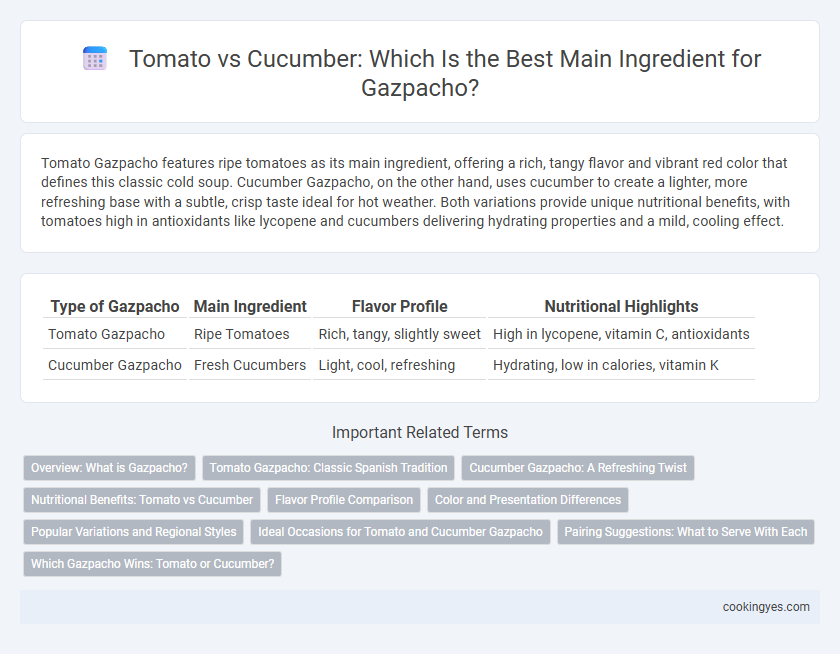 Tomato vs Cucumber: Which Is the Best Main Ingredient for Gazpacho?
