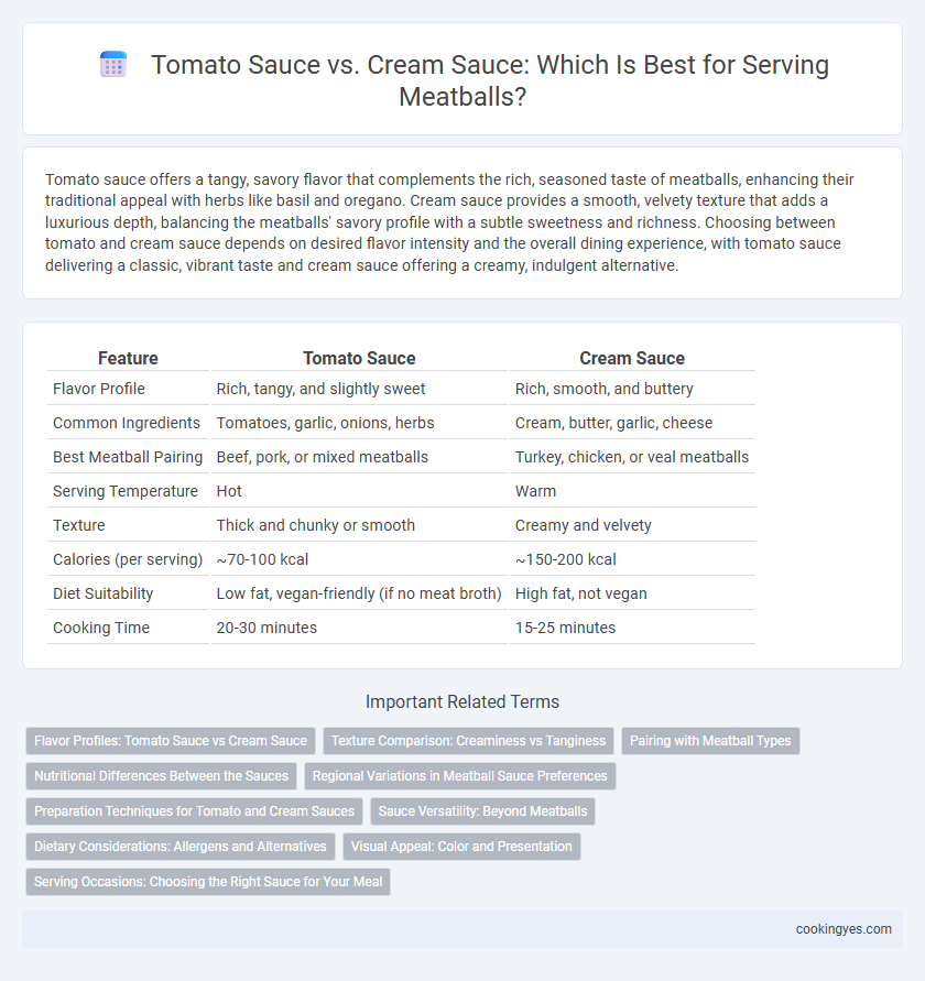 Tomato Sauce vs. Cream Sauce: Which Is Best for Serving Meatballs?
