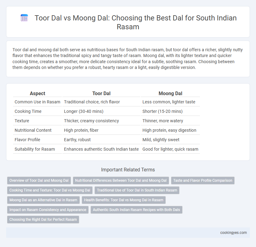 Toor Dal vs Moong Dal: Choosing the Best Dal for South Indian Rasam