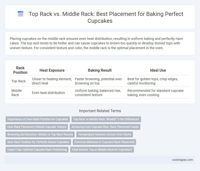 Top Rack vs. Middle Rack: Best Placement for Baking Perfect Cupcakes