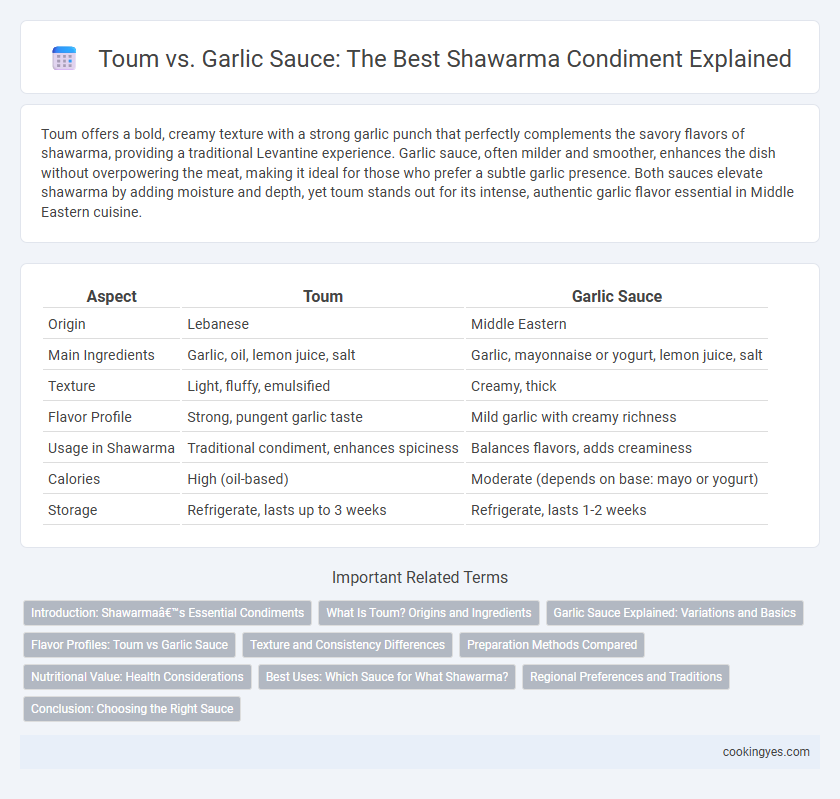 Toum vs. Garlic Sauce: The Best Shawarma Condiment Explained
