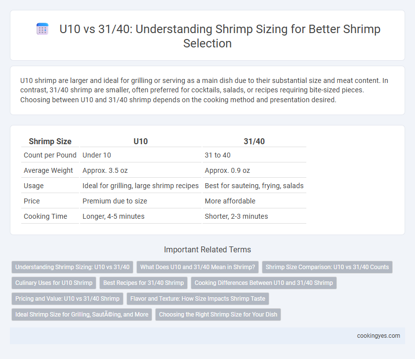 U10 vs 31/40: Understanding Shrimp Sizing for Better Shrimp Selection