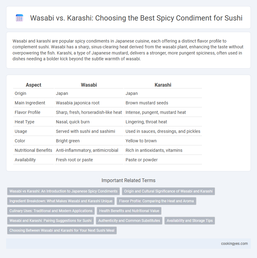 Wasabi vs. Karashi: Choosing the Best Spicy Condiment for Sushi