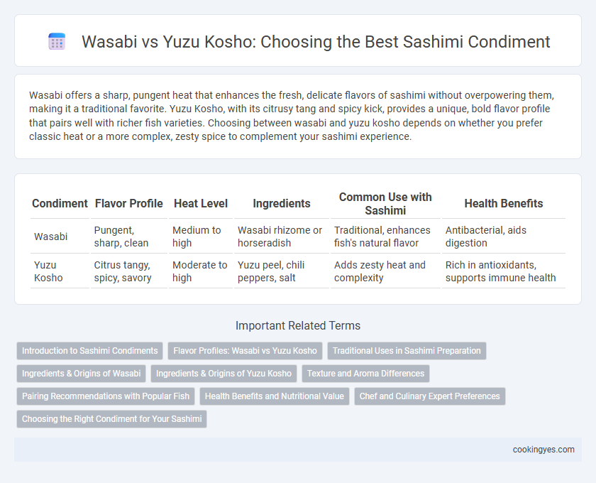 Wasabi vs Yuzu Kosho: Choosing the Best Sashimi Condiment