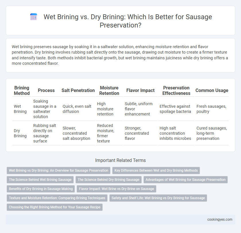 Wet Brining vs. Dry Brining: Which Is Better for Sausage Preservation?